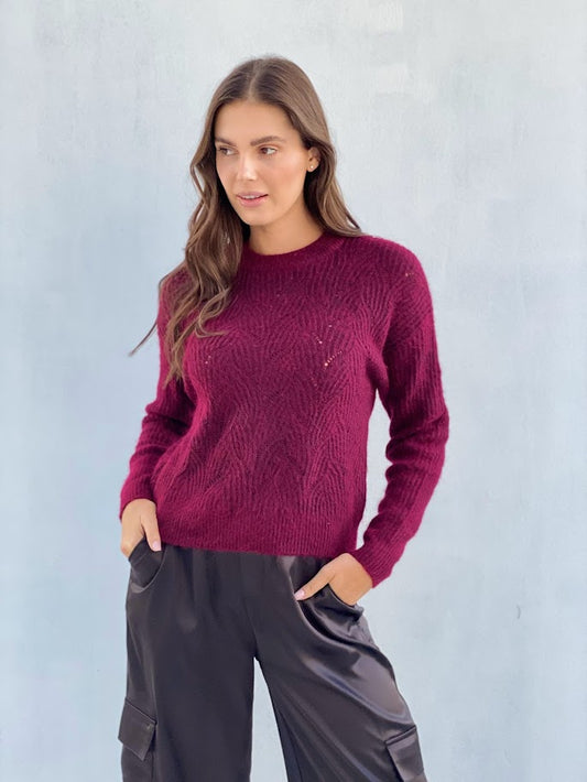 LY2329SS Knit Detailed Jumper