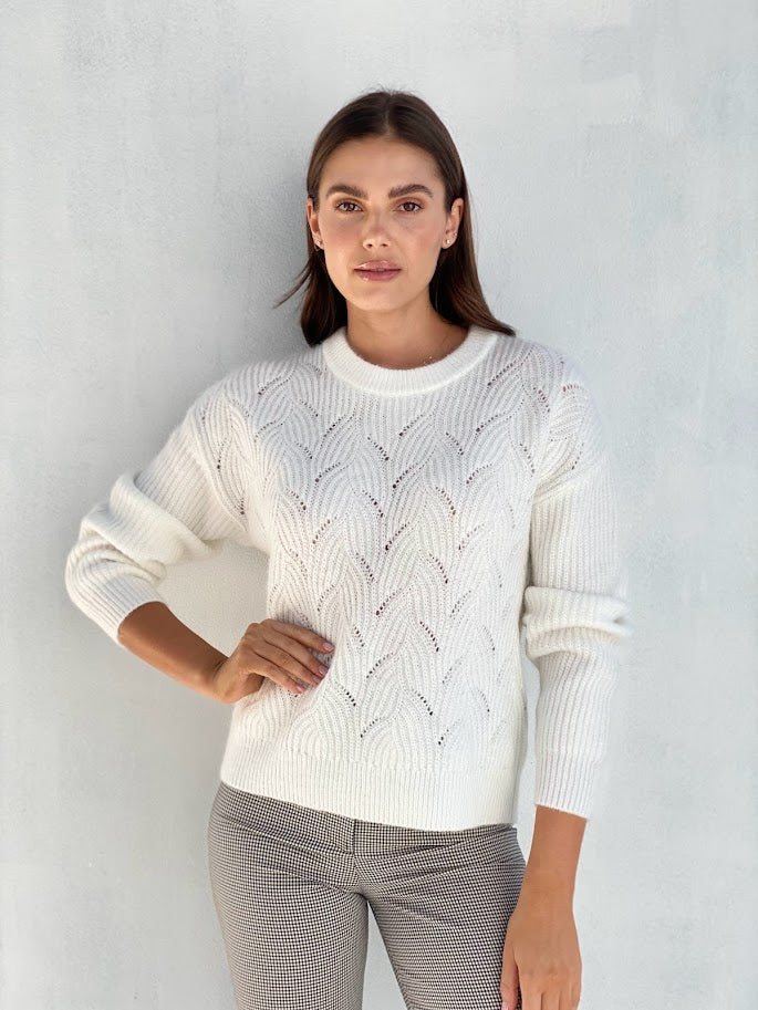 LY2329SS Knit Detailed Jumper