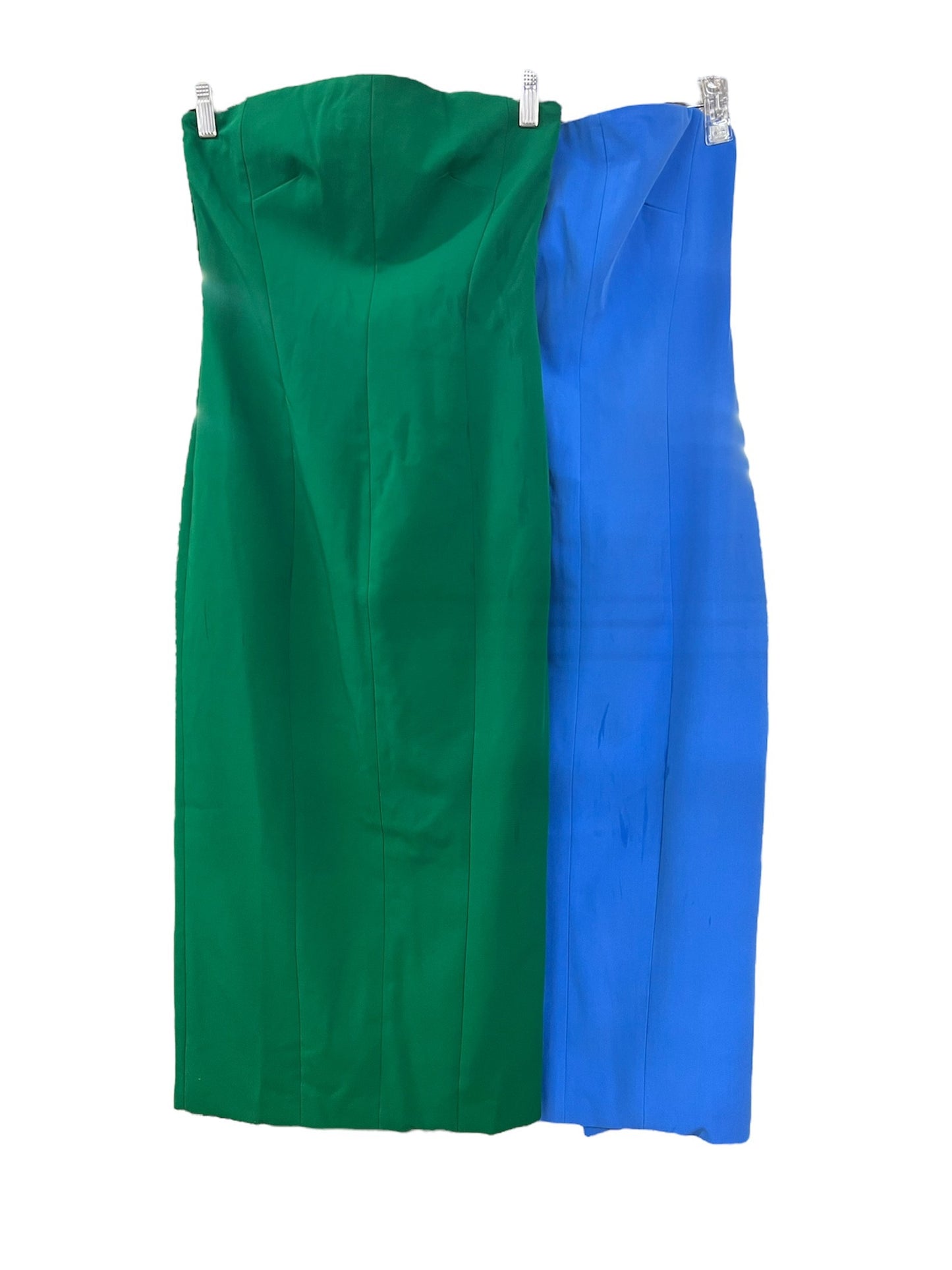 LA1429SS Strapless Split Back Midi Dress - More Colour Available
