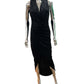 RV0460-2SS Black Sleeveless Glittery Dress