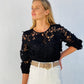 XW12637SS Floral Lace Top