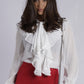 YW17077SS Ruffle Front Long Sleeve Top (Pack)