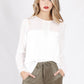 YW2090SS Long Sleeve Silver Panel Top (Pack)
