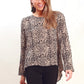 AY234SS Long Sleeve Leopard Print High Low Top (Pack)