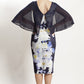 WA2083TB Chiffon Overlay Shoulder Dress (Pack)