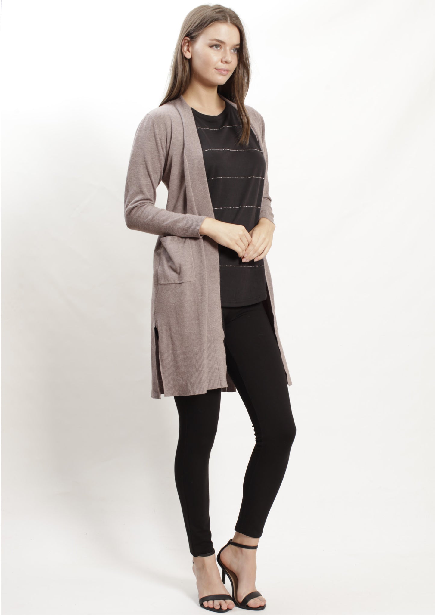 LY1931B Long Relax Fit Cardigan (Pack)