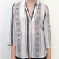 HS13021-160SS Aztec Printed Johnny Collar Top (Pack)