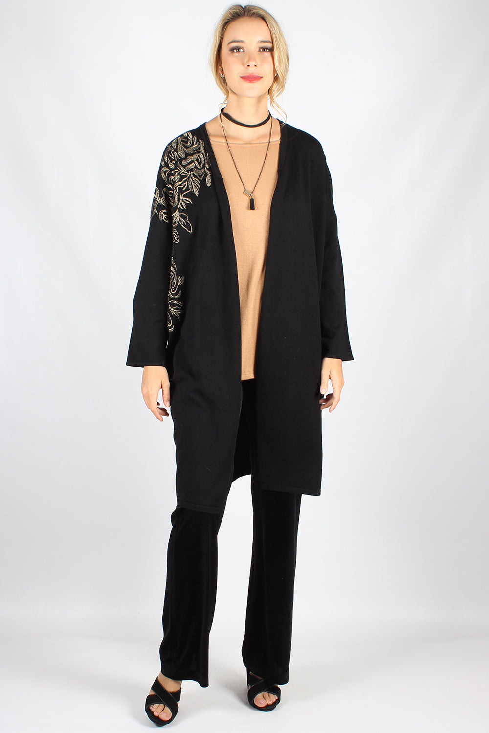 WW0058NC Long Sleeve Cardigan With Side and Shoulder Detailing (Pack)