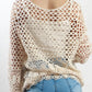 75SS Long Sleeve Crochet Top (Pack)