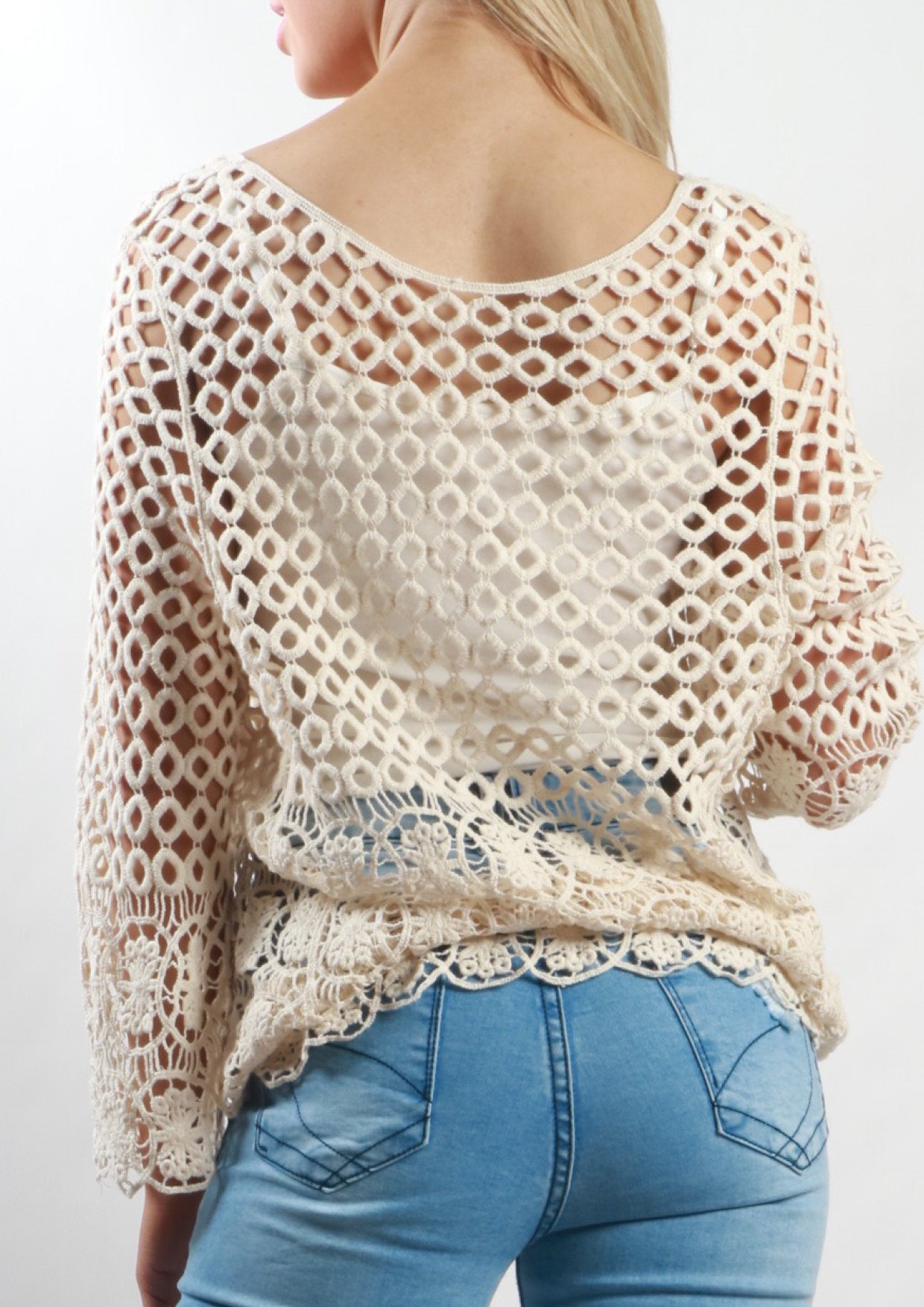 75SS Long Sleeve Crochet Top (Pack)