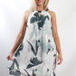 JS0224-17TB Monochrome Print Halterneck Dress (Pack)