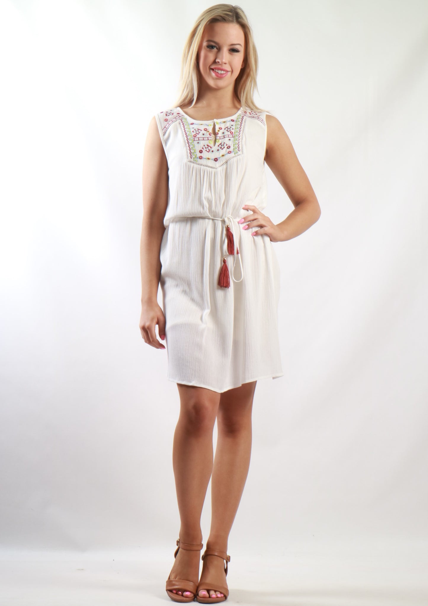 ZW16527SS Embroidered Dress (Pack)