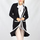 ZW16502SS Black Longline Cardigan With White Line Detailing (Pack) New Arrival