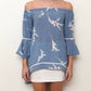 RV0261-1SS Blossom Off the Shoulder Top (Pack)