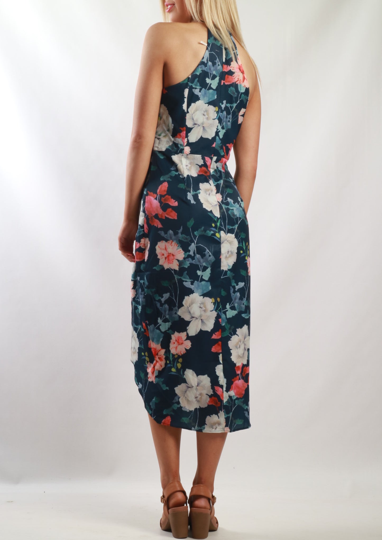 TG2555TB Floral Thin Straped Layered Dress (Pack)