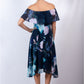 WA0229TB Off Shoulder Floral Dress (Pack)