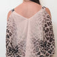 YW17058SS Cold Shoulder Pink Leopard Print Top (Pack)