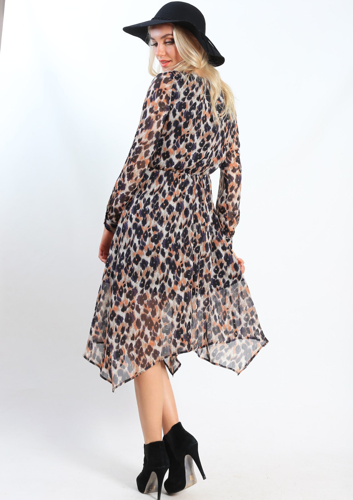 AY095SS Leopard Print Dress (Pack)