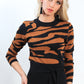 ZW009SS Long Sleeve Tiger Print Top (Pack) New Arrivals