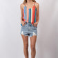 DS18D20409SS Multicoloured Stripe Cami (Pack)
