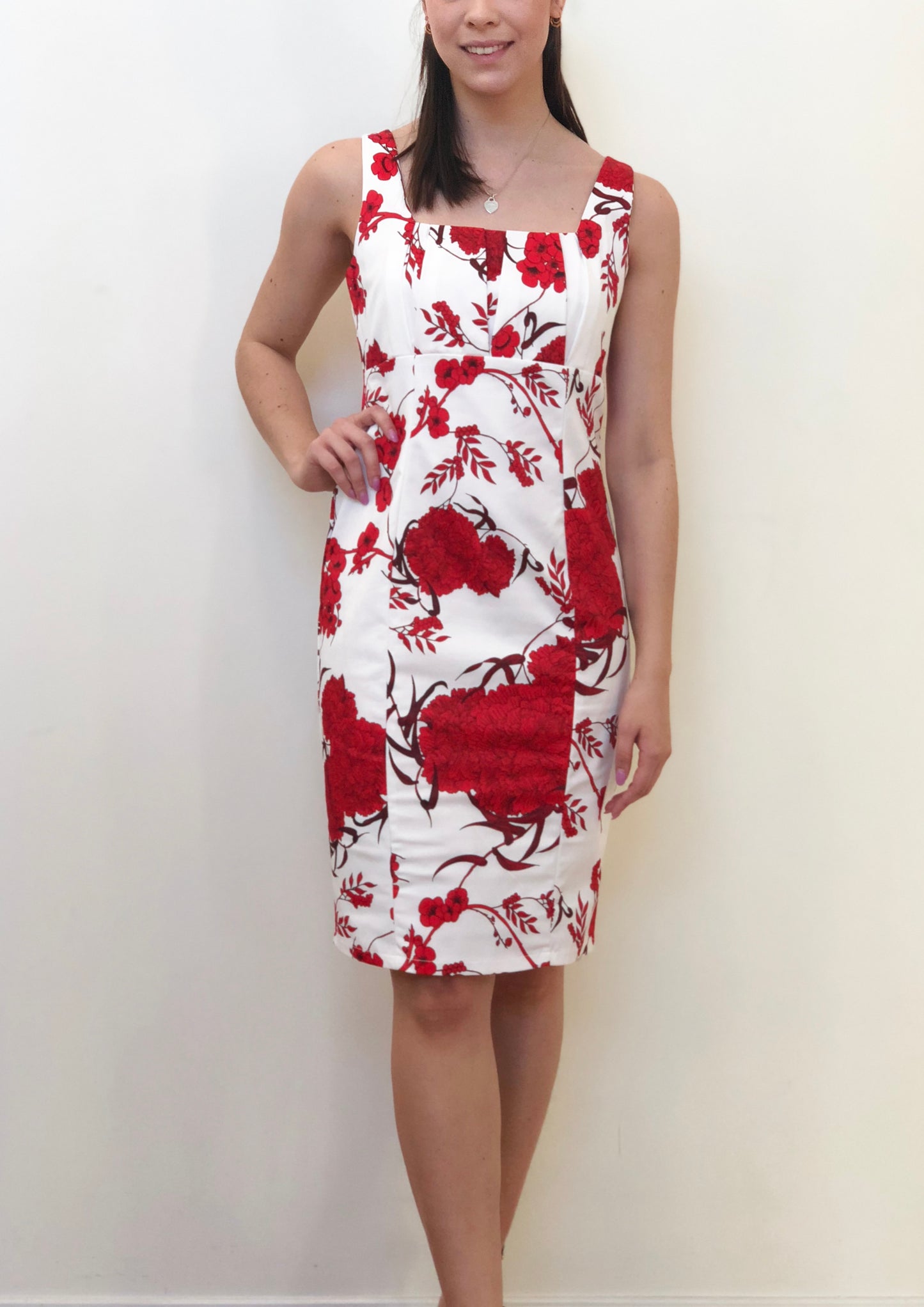 BS31590-236TB Red Floral Dress(Pack)