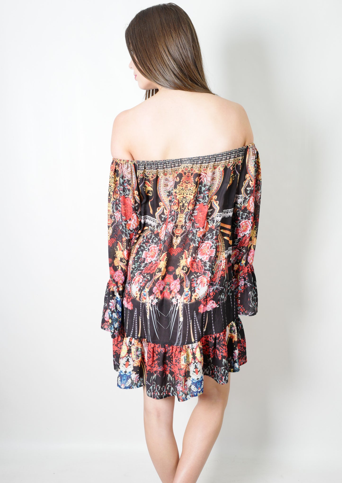 VY250SS Dark Floral Mini Dress (Pack)