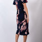 WA0248TB Floral Asymmetric Layered Dress (Pack)