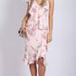 Wrap Baby Pink Floral Dress