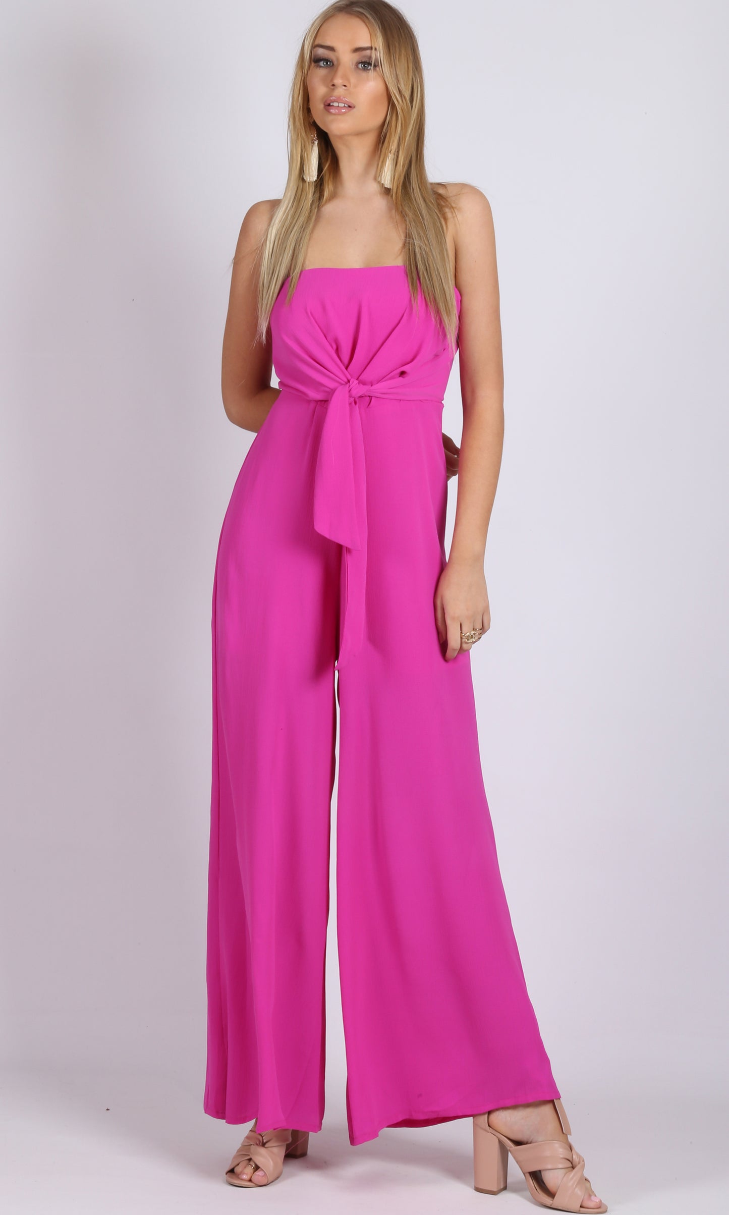 RV0941-1SS Pink Wide Leg Jumpsuit (Pack)