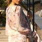 Pink Floral Overlay Chiffon Top