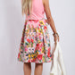 BS816010-6TB A Line Box Pleat Pink Floral Printed Dress (Pack) On Sale