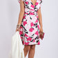 HS0082-8TB Pink Mono Wrap Dress (Pack) On Sale