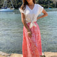 XW20525SS Paisley Front Knot Maxi Skirt - On Sale