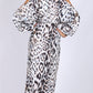Cold Shoulder Leopard Print Dress