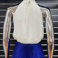 LA1230SS Satin Lace trim collar Top - More Colours Available