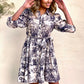 LA0899-1SS  Print Button Up Dress (Pack) New Arrival