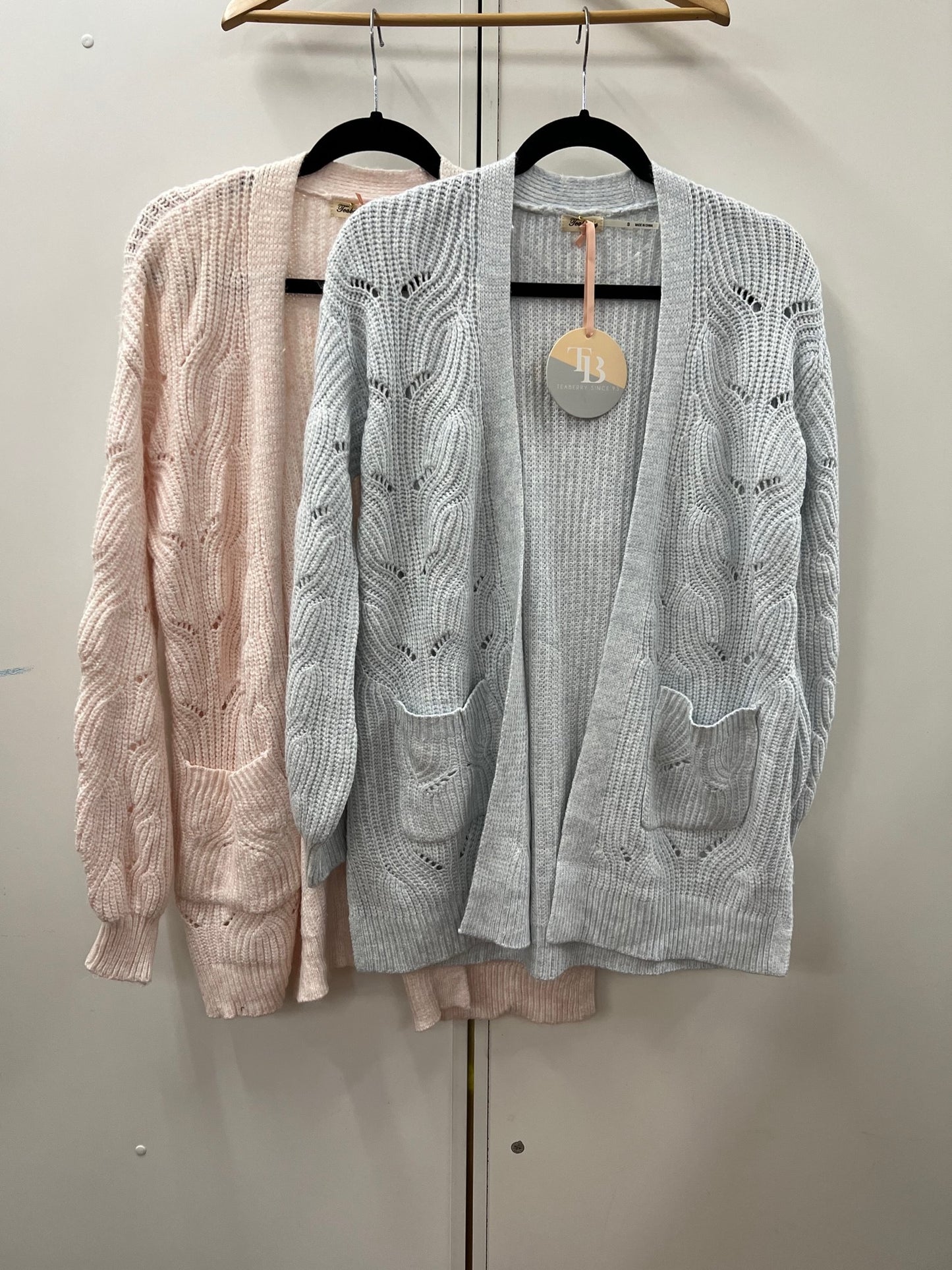 LY2260TB Knit Detailed Cardigan - More Colours Available