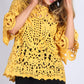 RV0832SS Yellow Crochet Lace Top (Pack) On Sale