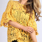 RV0832SS Yellow Crochet Lace Top (Pack) On Sale