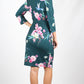 VS1114-8TB Cold Shoulder Green Floral Dress (Pack)