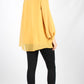 WW0050NC Yellow Loose Fit Long Tie Sleeve Top (Pack)