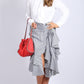 RV0915SS Pinstripe Ruffle Skirt (Pack) On Sale