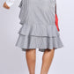 RV0915SS Pinstripe Ruffle Skirt (Pack) On Sale
