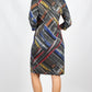 K201956TB Stripe Print 3/4 Sleeve Dress (Pack)