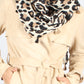 L12SS White/Coffee Leopard Scarf with Tassels (Pack)