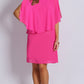 HS11711-1NC Chiffon Pink Overlay Dress (Pack)