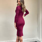 K02106SS Square Neck Knit Dress (Pack) SALE