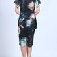 VS7156-W1TB Floral Ruffled Dress (Pack)