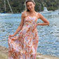 LA0432-2SS Floral Print Maxi Dress With Shoulder Straps (Pack) New Arrival