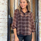 LA0630-1SS Checkered Button Up Blouse Top (Pack) - SALE